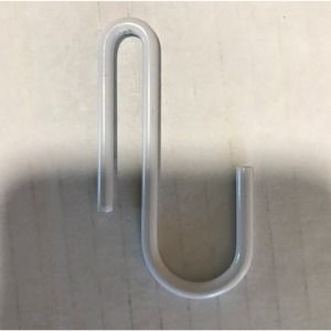 White Display S Hook for Metal Grid‎ Stand-Pack of 10